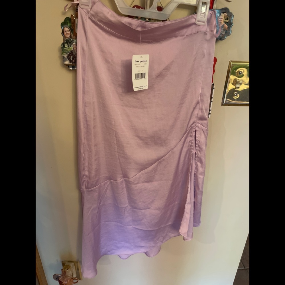 Free People size 2 Asymmetrical  Magic Flower Midi Skirt MWT